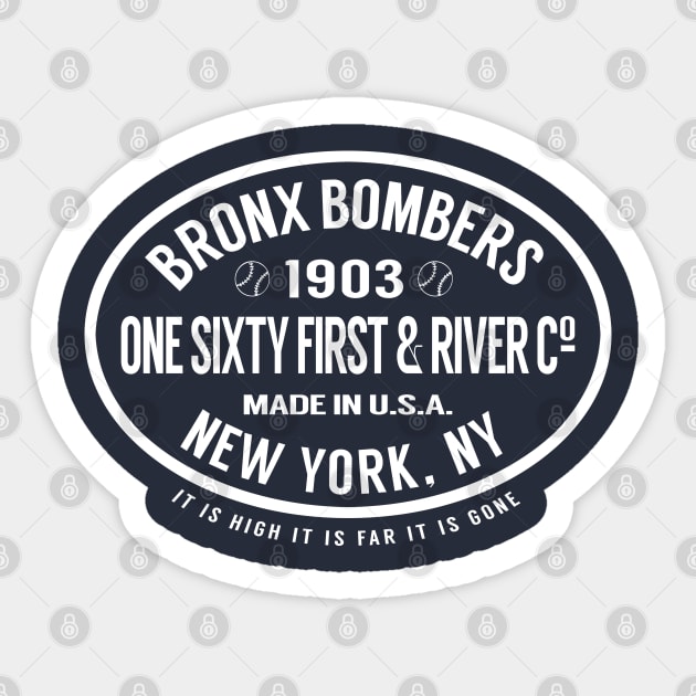 Bronx Bomber Slugger Sticker by PopCultureShirts